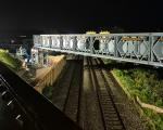 This image shows a footbridge on Winterstoke Road